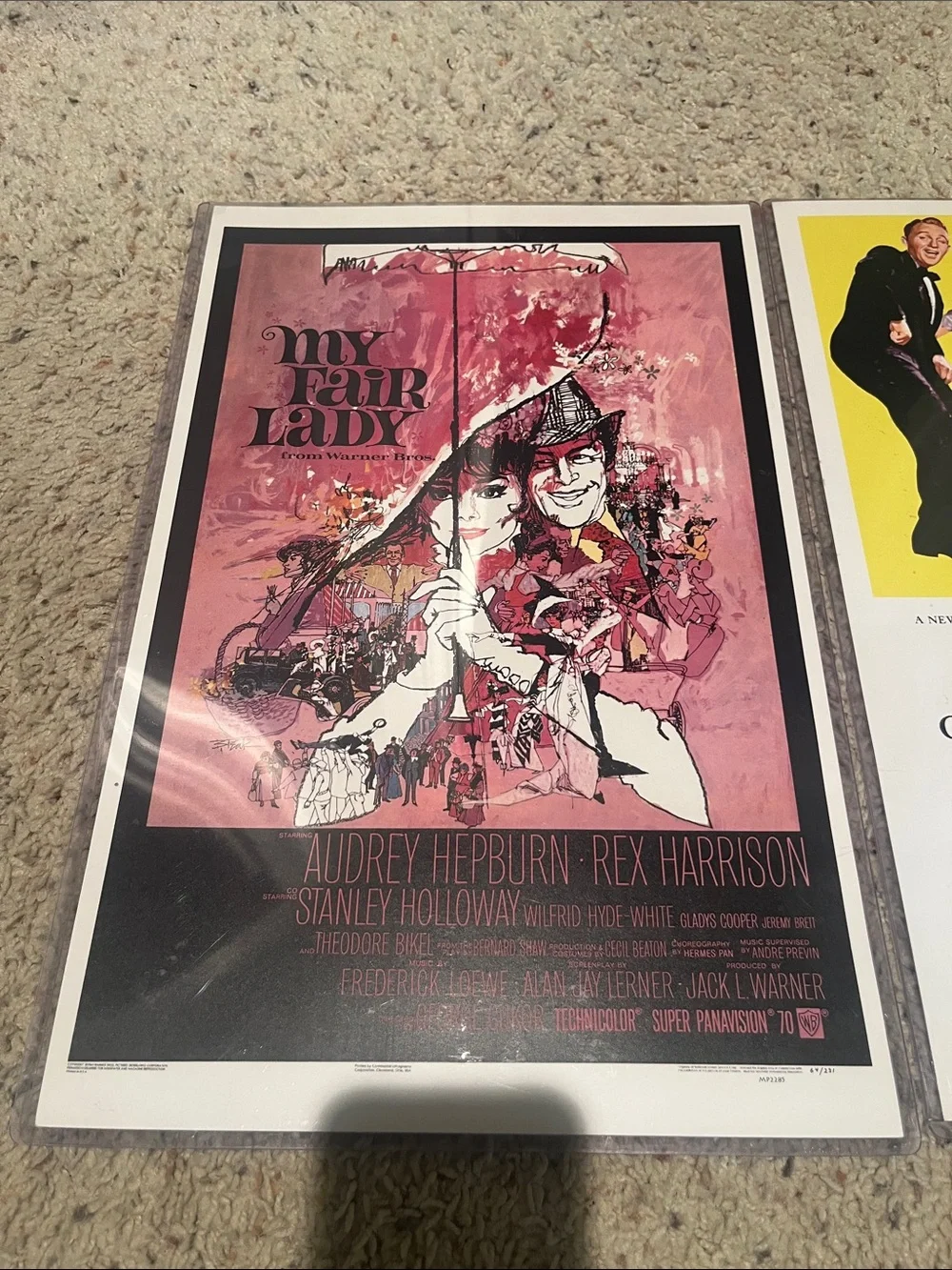 Classic Musical Poster Set - Pink, Yellow & Blue